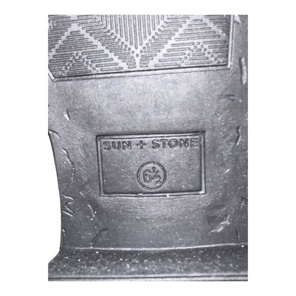 Sun & Stone Cadee Grey Fashion Faux Leather Booties Women’s Size 6.5M - Picture 9 of 10